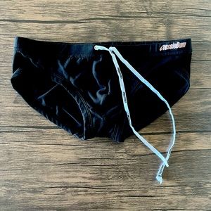 Aussiebum Low rise black brief cut swimsuit